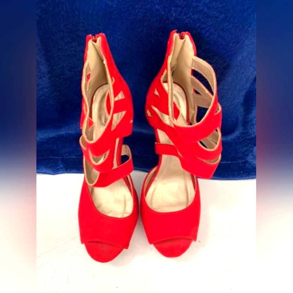Hot Red Heels from Sassy Sexy Size:8/8.5